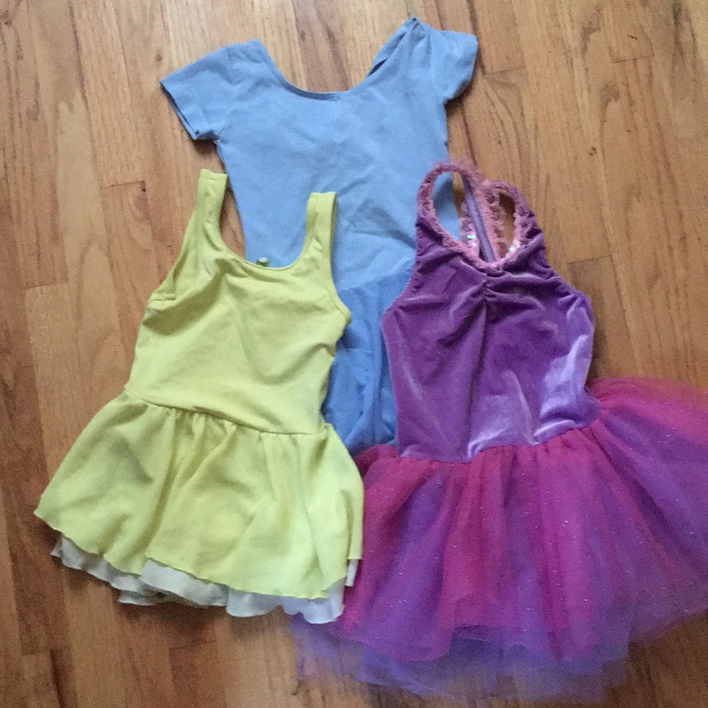 Bundle of small girls leotards